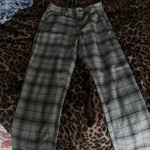 American Eagle stretch plaid trousers